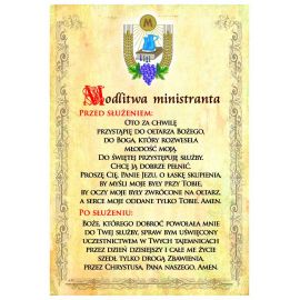 Modlitwa ministranta - plakat