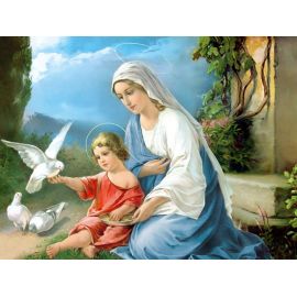 Obraz 30x40 - Matka Boża z Dzieciątkiem
