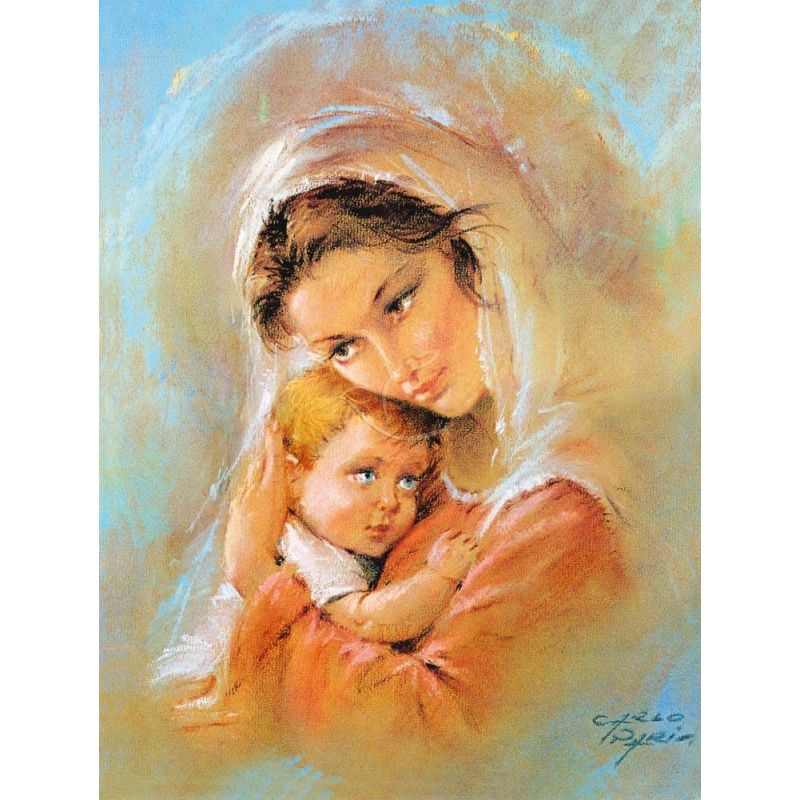 Obraz 30x40 - Matka Boża Karmiąca