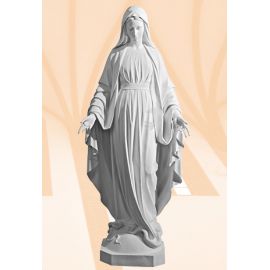 Figura Matka Boża Niepokalana biała - 180 cm