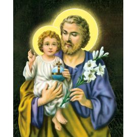 Obrazek 20x25 - Św. Józef z dzieciątkiem Jezus