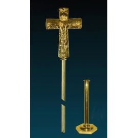 Krzyż ołtarzowy złocony - 52 cm (11)