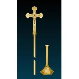 Krzyż procesyjny złocony (5)