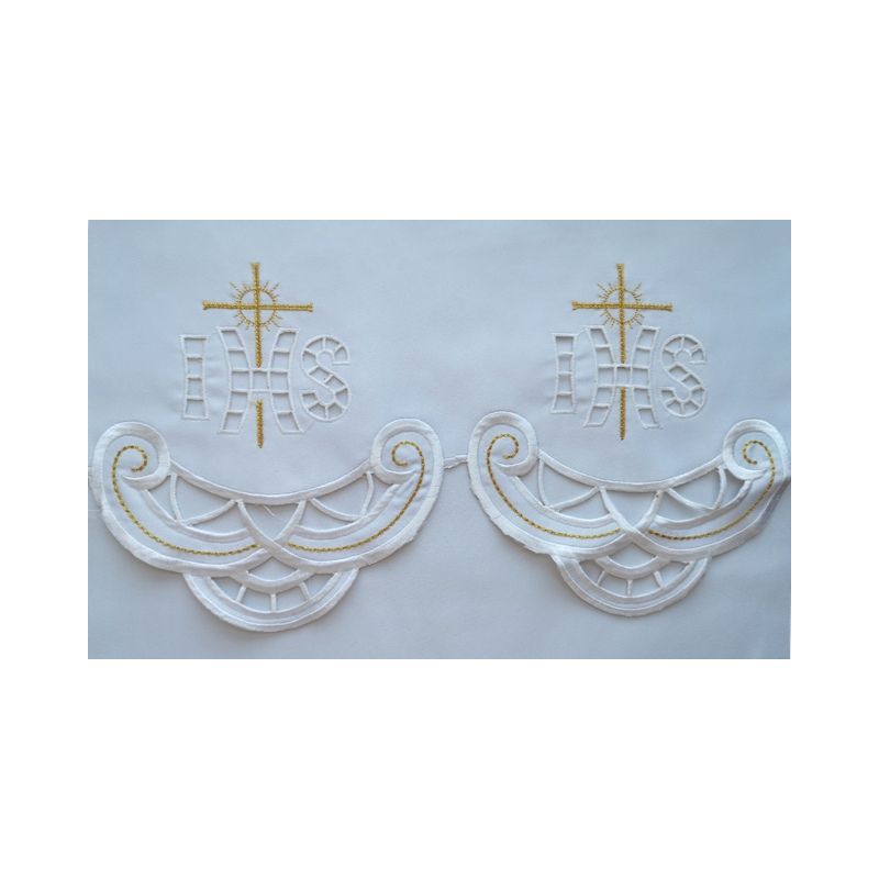 Obrus ołtarzowy haftowany - wzór eucharystyczny (185)