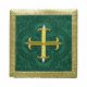 Palka zielona Krzyż + złote obszycie