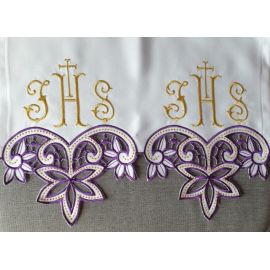 Obrus ołtarzowy haftowany - wzór eucharystyczny (195)