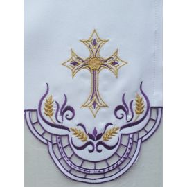 Obrus ołtarzowy haftowany - wzór eucharystyczny (206)