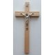 Krzyż drewniany wiszący, frezowany 20,5 cm