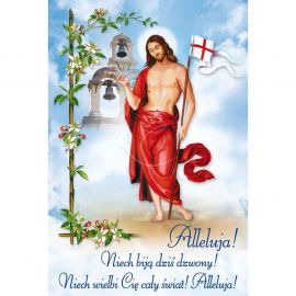 Plakat Wielkanocny - Alleluja! Niech biją dziś dzwony!