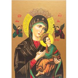 Matka Boża Nieustającej Pomocy - Ikona dwustronna z modlitwą format A4