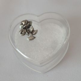 Pudełeczko na różaniec w kształcie serca
