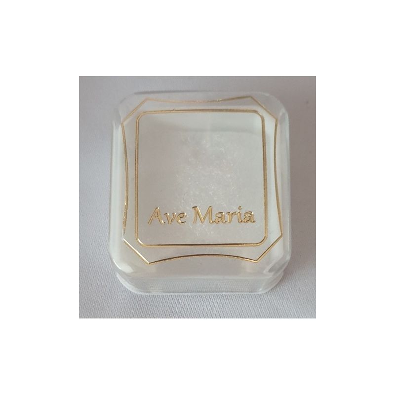 Pudełko na różaniec napis Ave Maria