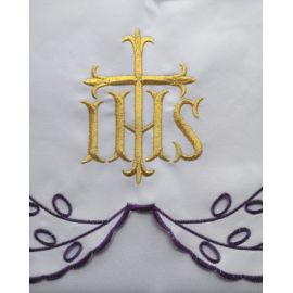 Obrus ołtarzowy haftowany - wzór eucharystyczny (211)