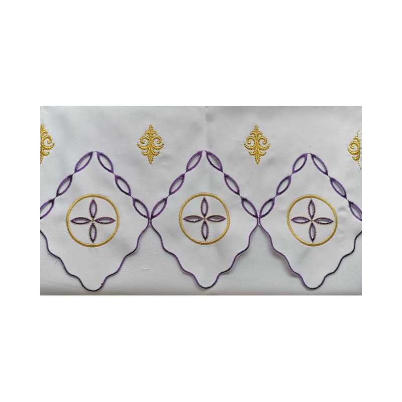 Obrus ołtarzowy haftowany - wzór eucharystyczny (212)
