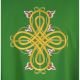 Ornat gotycki zielony haftowany - tkanina gładka (37)