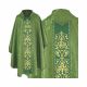 Ornat gotycki zielony, fioletowy haftowany - tkanina żakard (41)