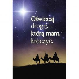 Plakat Bożonarodzeniowy - Oświecaj drogę którą mam kroczyć