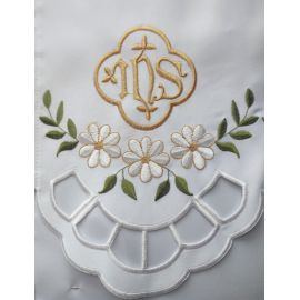 Obrus ołtarzowy haftowany - wzór eucharystyczny (143)