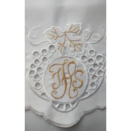 Obrus ołtarzowy haftowany - wzór eucharystyczny (219)