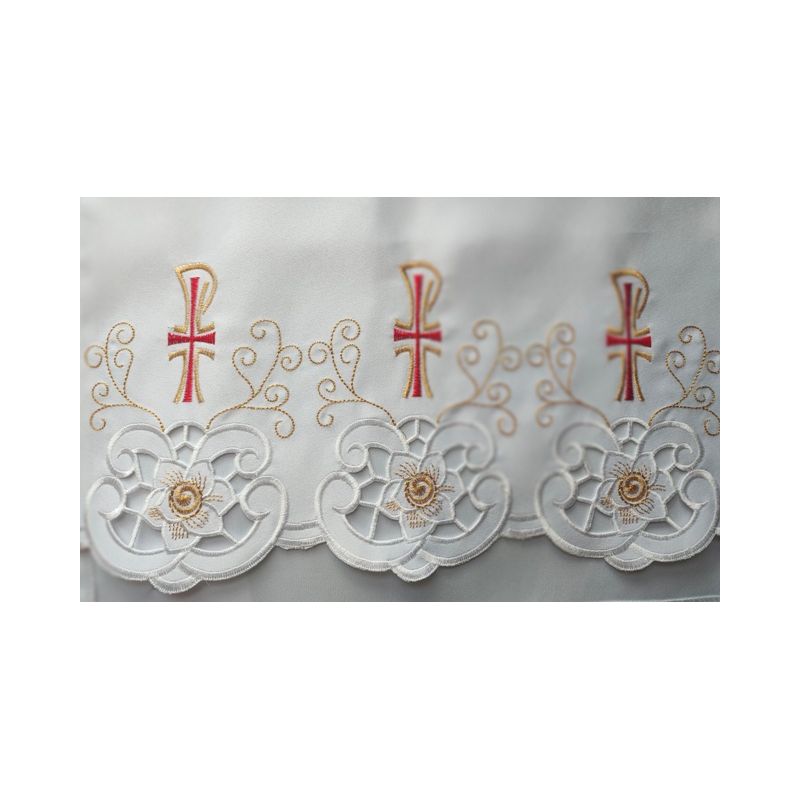 Obrus ołtarzowy haftowany - wzór eucharystyczny (220)