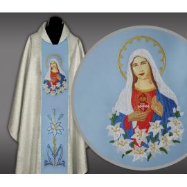 Ornat haftowany Serce Matki Bożej