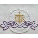 Obrus ołtarzowy haftowany - Krzyż IHS (71)