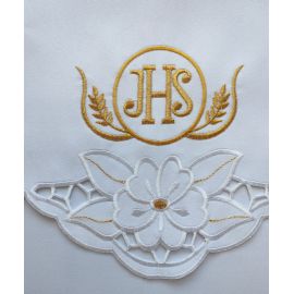 Obrus ołtarzowy haftowany - wzór eucharystyczny (95)