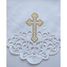 Obrus ołtarzowy haftowany - wzór eucharystyczny (111)