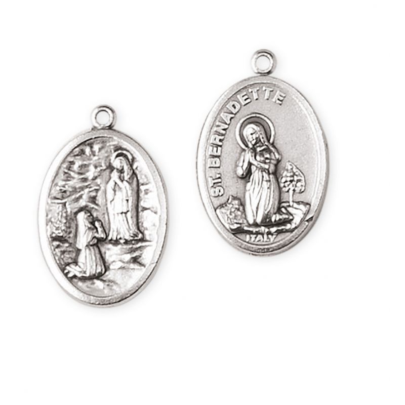 Medalik metalowy Matka Boża z Lourdes