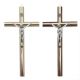Krzyż drewniany na ścianę z ozdobną listwą - 20 cm