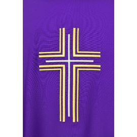 Ornat haftowany fioletowy - krzyż (15)
