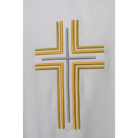 Ornat haftowany ecru - krzyż (15)