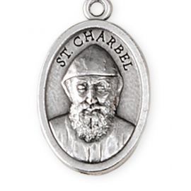 Medalik metalowy św. Charbel
