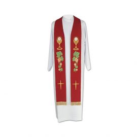 Stuła kapłańska eucharystyczna - 3 kolory