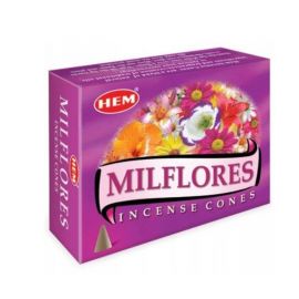 Kadzidło stożkowe Milflores - 10 stożków
