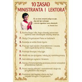 Plakat - 10 zasad Ministransta i Lektora