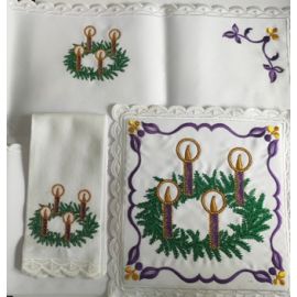 Bielizna kielichowa haftowana, Adwent (4)