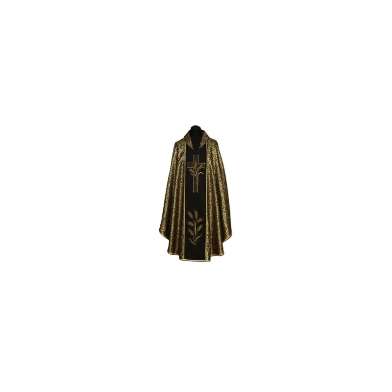Ornat bogato haftowany czarno złoty (04A)