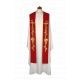 Stuła haftowana - kolory liturgiczne, bogaty haft (12)