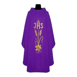 Ornat z lnu - kolory liturgiczne IHS