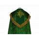 Kapa haftowana - IHS zielona - rozeta (1)