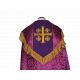 Kapa haftowana - Krzyż Jerozolimski fiolet - rozeta (3)