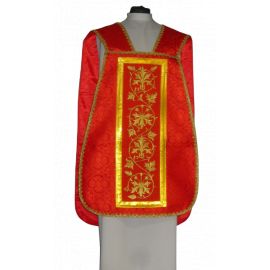 Ornat rzymski czerwony, rozeta IHS (54)