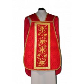 Ornat rzymski czerwony rozeta (49)