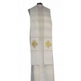 Kapa haftowana biała - ornament (4)