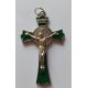 Krzyżyk św. Benedykt - zielony 6x3,5 cm