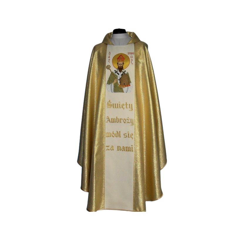Ornat haftowany - Święty Ambroży