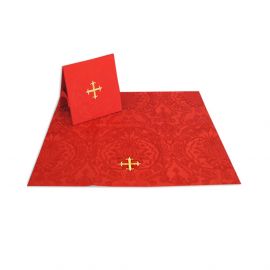 Bursa i welon na kielich - tkanina żakard, kolory liturgiczne (3)