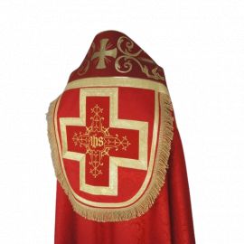 Kapa rzymska, kolory liturgiczne - tkanina żakard (10)