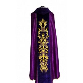 Ornat haftowany, adamaszek - ornament (1)